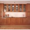 cherry built in credenza