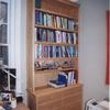 oak bookcase unit