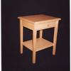 maple end table with shelf